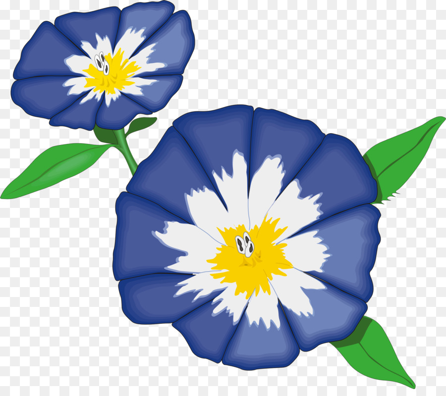 Animation Flower Desktop Wallpaper Clip Art   Blumen - Blumenranke Blau, Transparent background PNG HD thumbnail