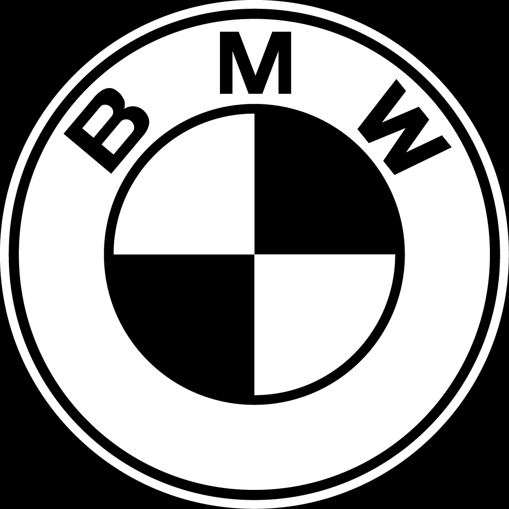 Image For Classic Bmw Logo Black And White - Bmw Flat Vector, Transparent background PNG HD thumbnail