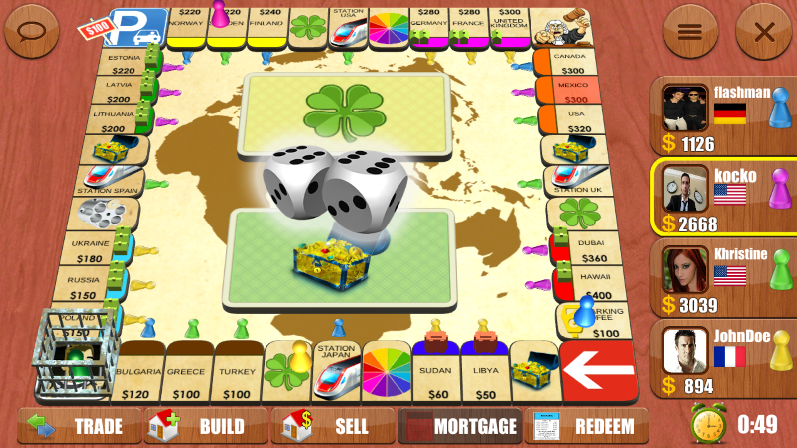 Land 6 Board Game- screenshot