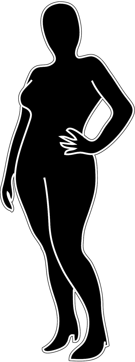 Human body outline