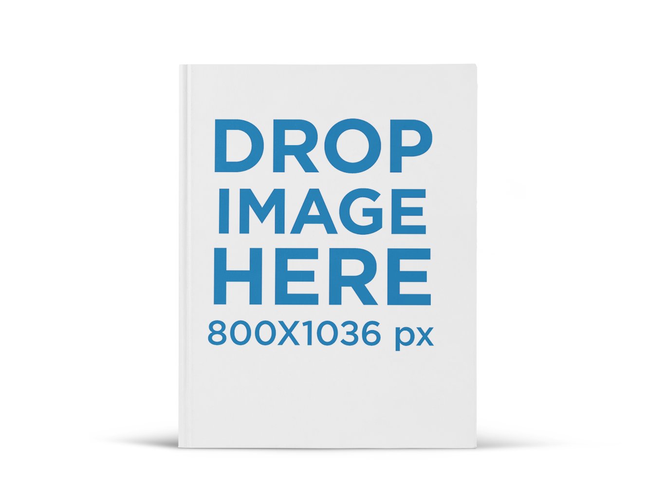 Hardcover Ebook Mockup Standing Over A Flat Surface - Book Drop, Transparent background PNG HD thumbnail