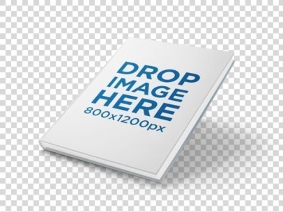 Mockup Of A Hardcover Book Floating Over A Png Background - Book Drop, Transparent background PNG HD thumbnail