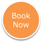 Large Orange Book Now Button (Circle) - Book Now Button, Transparent background PNG HD thumbnail