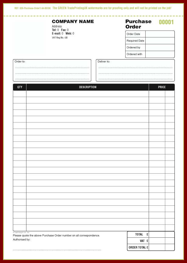 Book Order Png - Purchase Order Form Template Word Success, Transparent background PNG HD thumbnail
