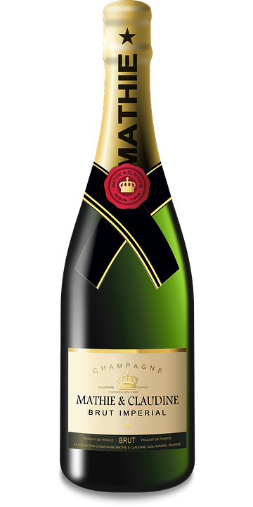 Champagne, Sparkling Wine, Bottle, Wine, Feast, Festive - Bottle, Transparent background PNG HD thumbnail
