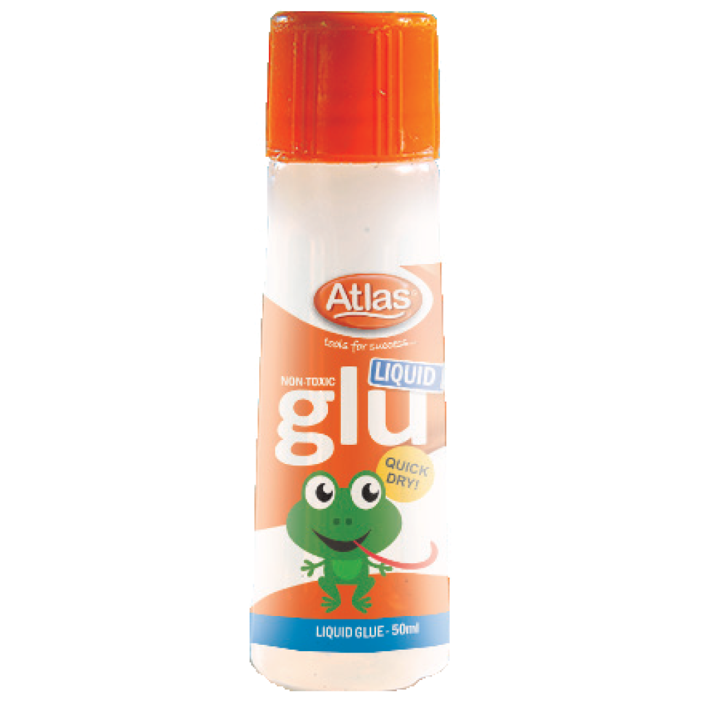 Atlas   Glue Bottle (50Ml) Tape And Adhesives O2.lk - Bottle Of Glue, Transparent background PNG HD thumbnail