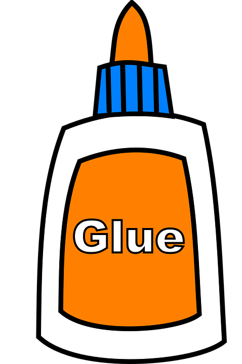 Glue Bottle Orange Blue Fluid - Bottle Of Glue, Transparent background PNG HD thumbnail