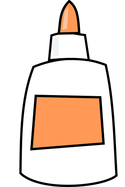 Glue Bottle White Sticky Adhesive Paste Supplies - Bottle Of Glue, Transparent background PNG HD thumbnail