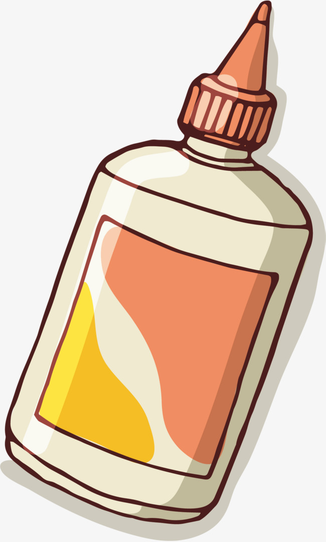 Glue Png Vector Element, Glue Vector, Bottle, Cartoon Png And Vector - Bottle Of Glue, Transparent background PNG HD thumbnail