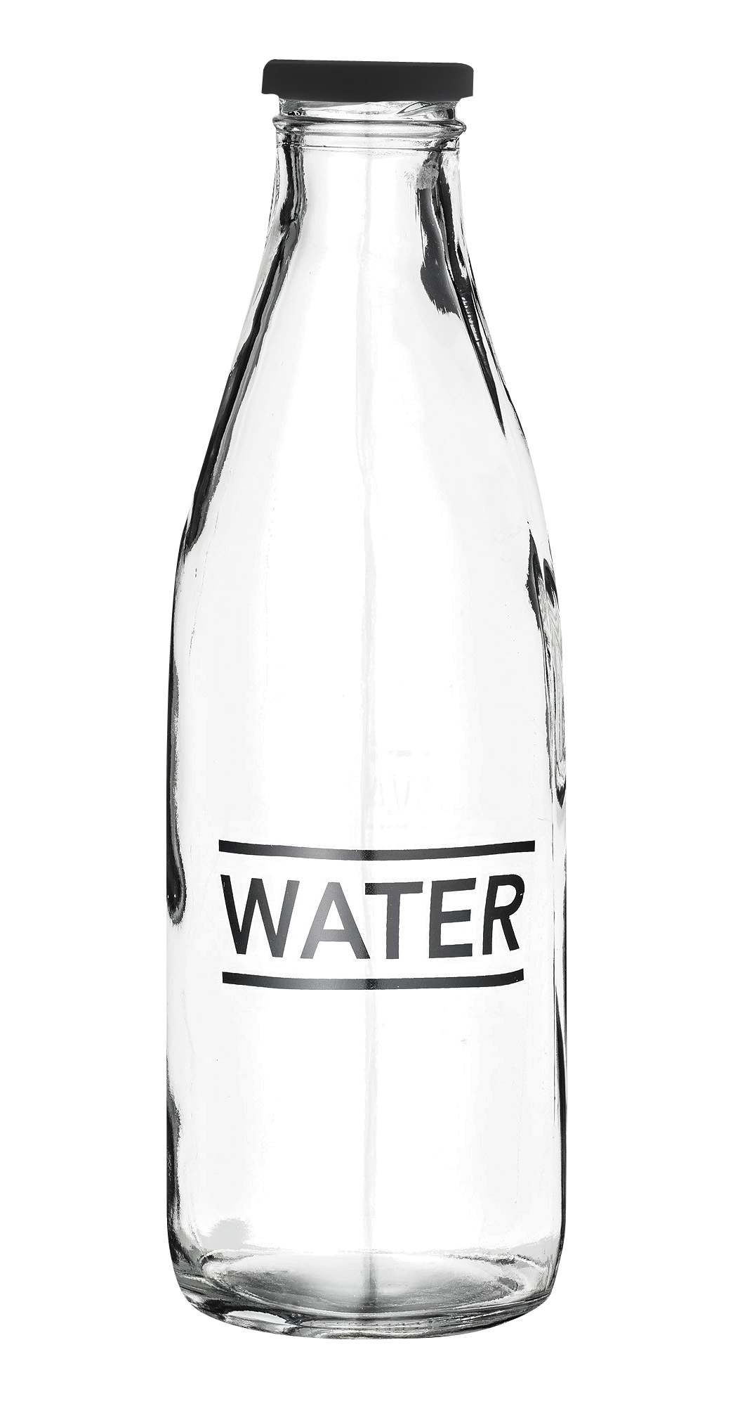 Glass Water Bottle Png Transparent Image - Bottle, Transparent background PNG HD thumbnail