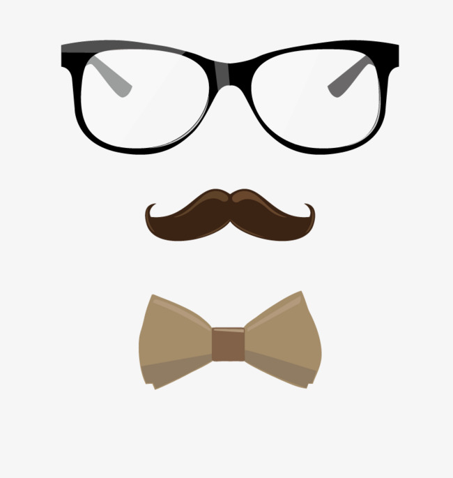 Vector Glasses Beard, Hd, Vector, Tie Png And Vector - Bow Tie, Transparent background PNG HD thumbnail