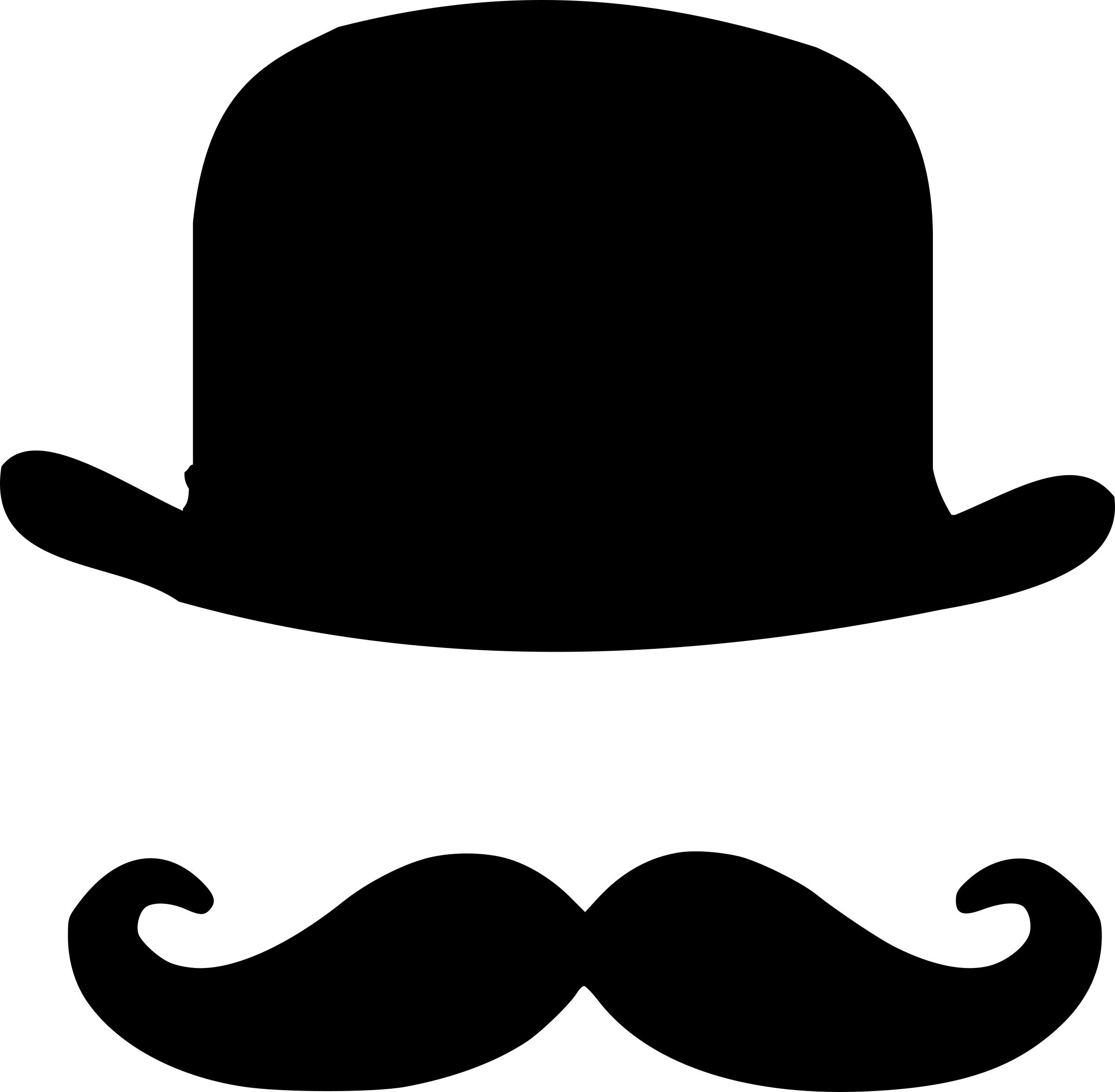 Bowler Hat And Moustache - Bowler Hat, Transparent background PNG HD thumbnail