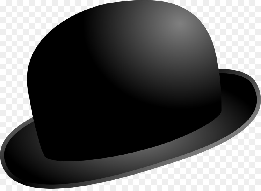 Top Hat Bowler Hat Clip Art   Black Hat - Bowler Hat, Transparent background PNG HD thumbnail