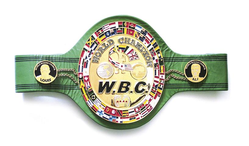 Boxing match champion belt, W