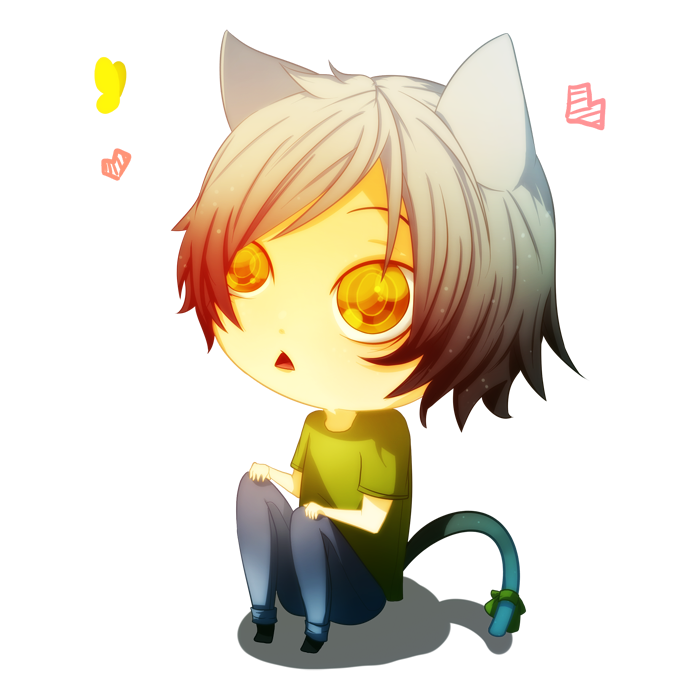Comission - Chibi Cat boy by Kohane-hime  , Boy And Cat PNG - Free PNG