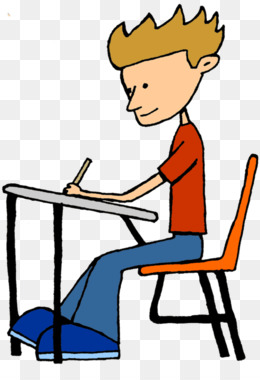 Student Doing School Teacher Clip Art   Boy Desk Cliparts - Boy At Desk, Transparent background PNG HD thumbnail