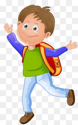 Happy Little Boy To Go To School - Boy At School, Transparent background PNG HD thumbnail