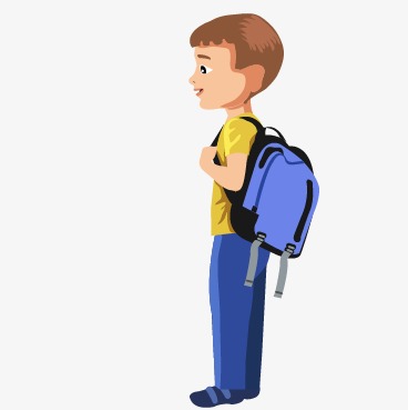 Middle School Student, Cartoon Boys, Vector Boys Png And Vector - Boy At School, Transparent background PNG HD thumbnail