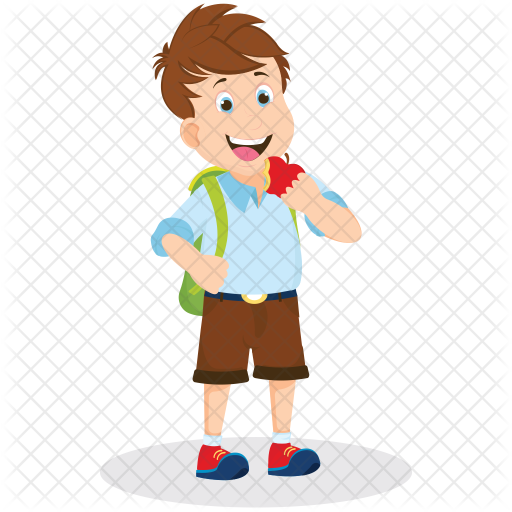 Painter School Boy Icon - Boy At School, Transparent background PNG HD thumbnail