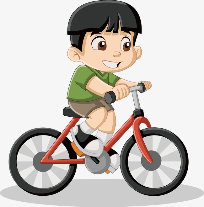 Little Boy Riding A Bike Vector, Little Boy, Bicycle, Cartoon Characters Png And - Boy Bike, Transparent background PNG HD thumbnail