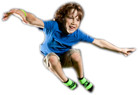 Boy Jumping Into Foam Pit - Boy Jumping, Transparent background PNG HD thumbnail