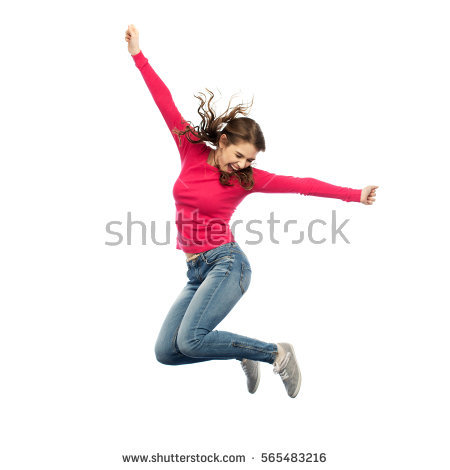 Happiness, Freedom, Motion And People Concept   Smiling Young Woman Jumping In Air Over - Boy Jumping, Transparent background PNG HD thumbnail
