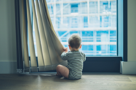 Babyproofing Windows - Boy Looking Out Window, Transparent background PNG HD thumbnail