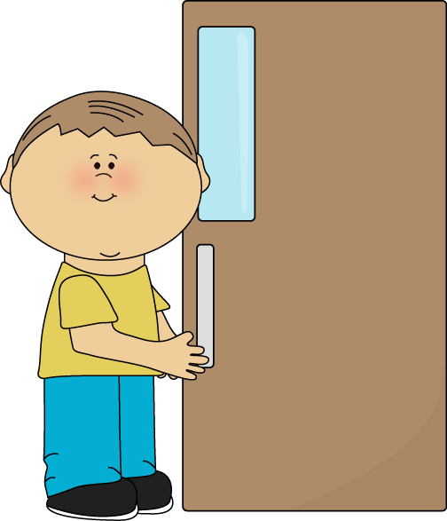 Boy Open Door PNG-PlusPNG.com