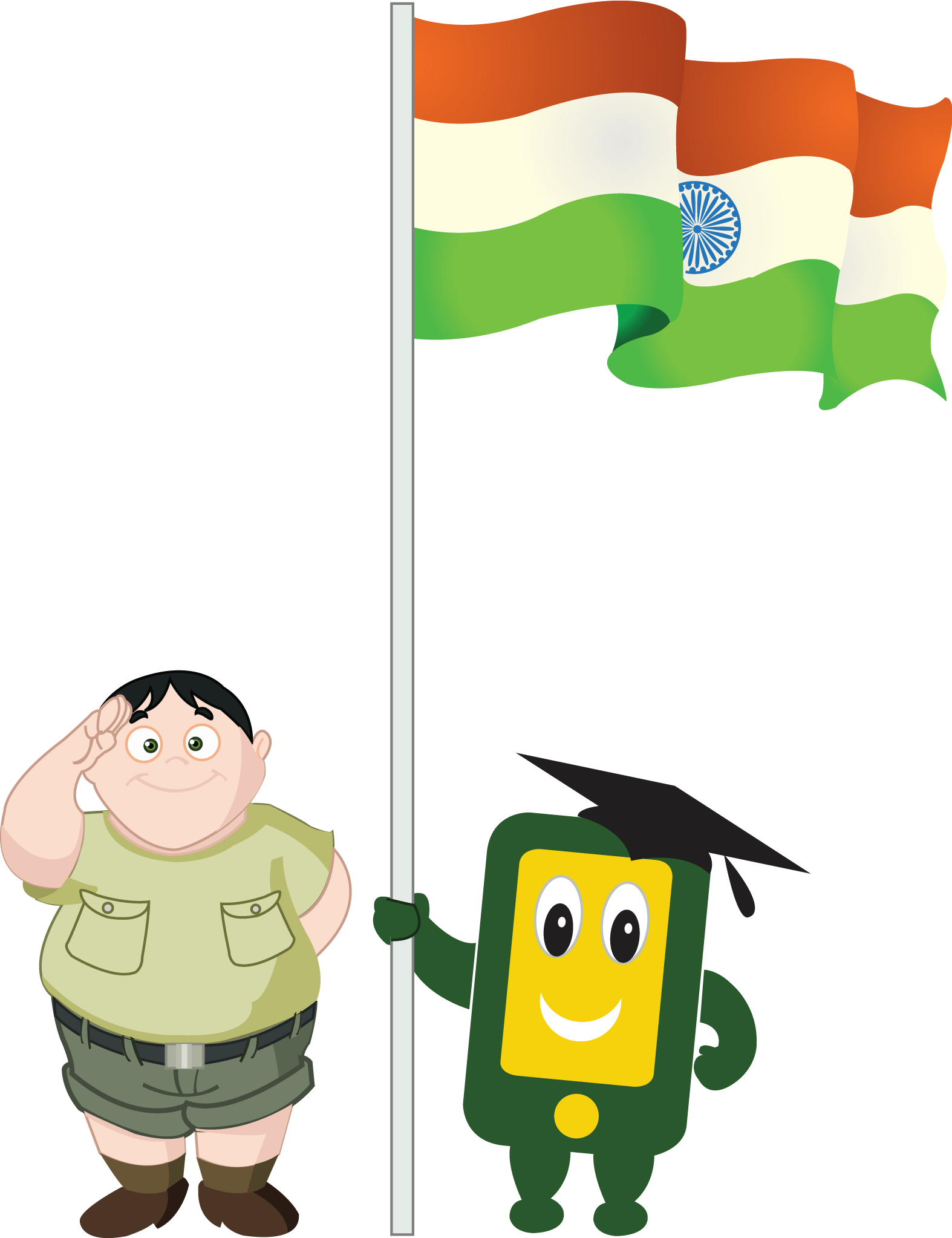 Independence Day Is A Day When People In India Pay Homage To Their Leaders And Those Who Fought For Indiau0027S Freedom In The Past. India Will Celebrate Its Hdpng.com  - Boy With Indian Flag, Transparent background PNG HD thumbnail