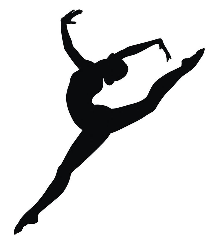 Different Types Of Leaps | Details About Gymnast Silhouette Vinyl Wall Art Sticker Gymnastics . - Boys Gymnastics Black And White, Transparent background PNG HD thumbnail