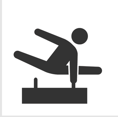 Gymnastics Icon Png - Boys Gymnastics Black And White, Transparent background PNG HD thumbnail