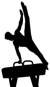 Image Result For Menu0027S Gymnastic Silhouette Pommel Horse - Boys Gymnastics Black And White, Transparent background PNG HD thumbnail