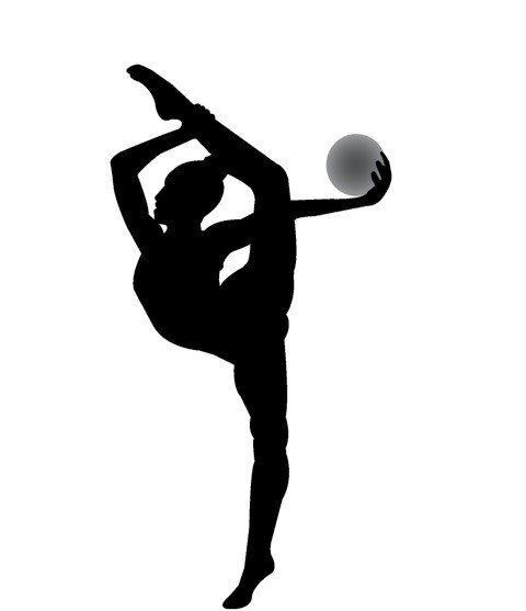 Rhythmic Gymnastics - Boys Gymnastics Black And White, Transparent background PNG HD thumbnail