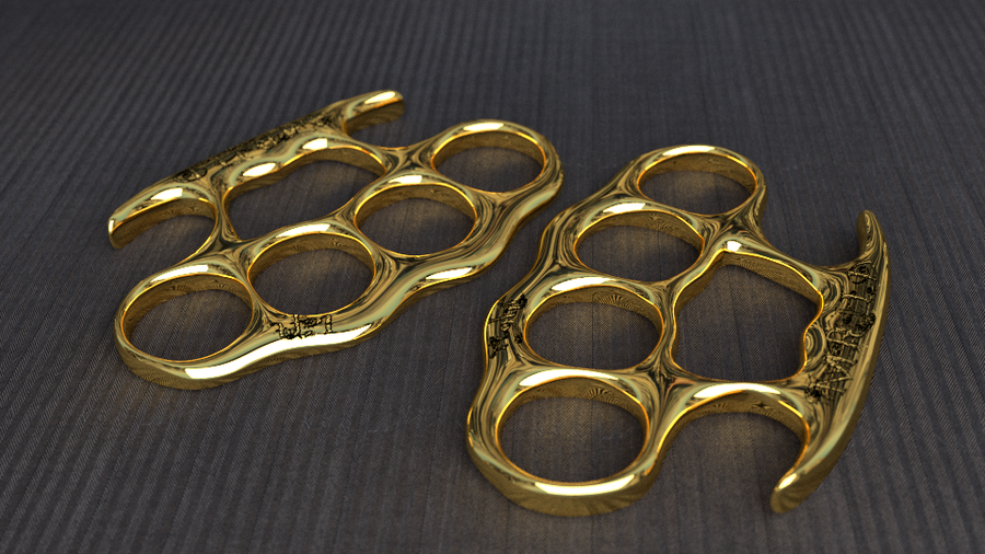 Brass Knuckles Left And Right By Mrhd Hdpng.com  - Brass, Transparent background PNG HD thumbnail