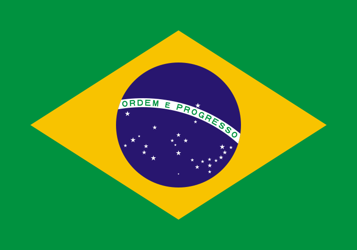 Brazil, Flag, Map, Symbol, Br