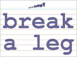 break legs theatre clipart