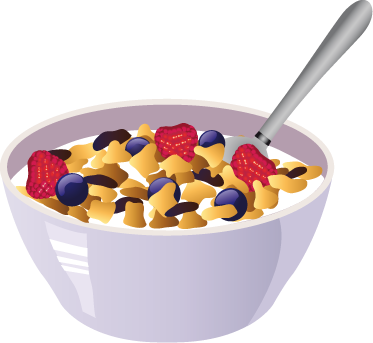Cereal Bowl Vector Illustration Wall Sticker. Wall Color - Breakfast Bowl, Transparent background PNG HD thumbnail