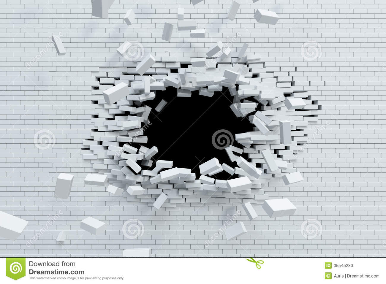 Breaking Brick Wall - Breaking Through Brick Wall, Transparent background PNG HD thumbnail