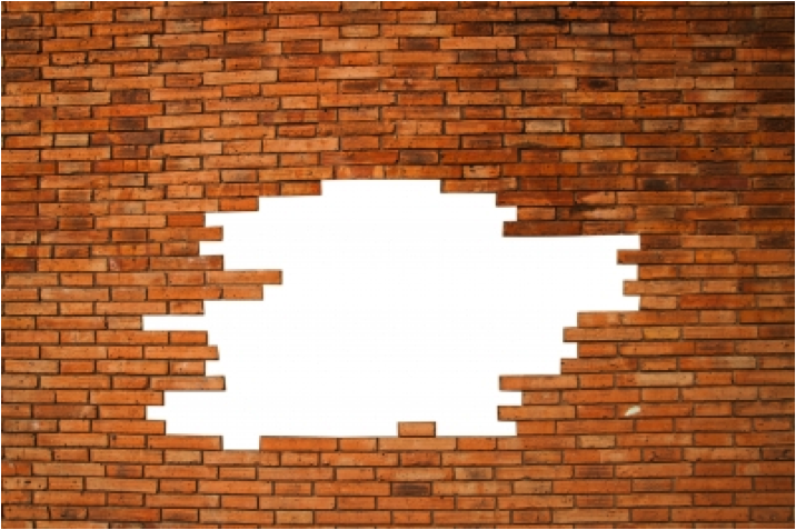 Brick Wall - Breaking Through Brick Wall, Transparent background PNG HD thumbnail