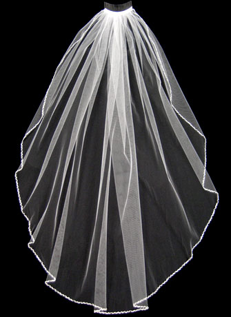 Beaded Edge Wedding Veil (99544)   99544   Wedding Veils Bridal Veils - Bridal Veil, Transparent background PNG HD thumbnail