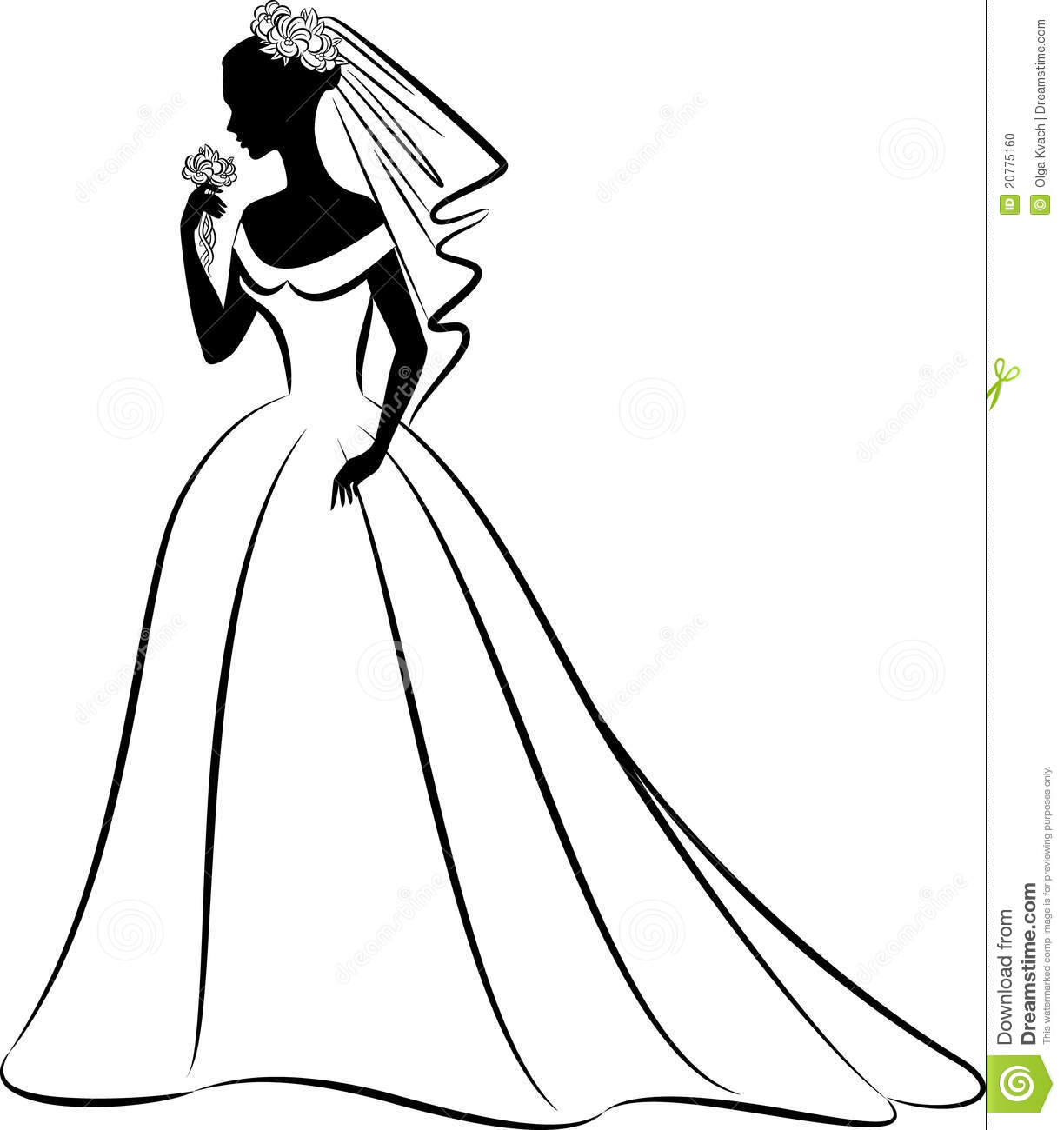 creative cartoon vector bride