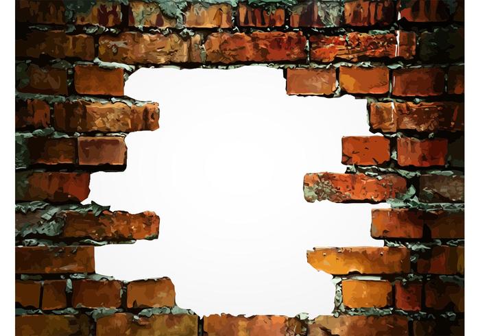 Brick Wall - Broken Brick Wall, Transparent background PNG HD thumbnail