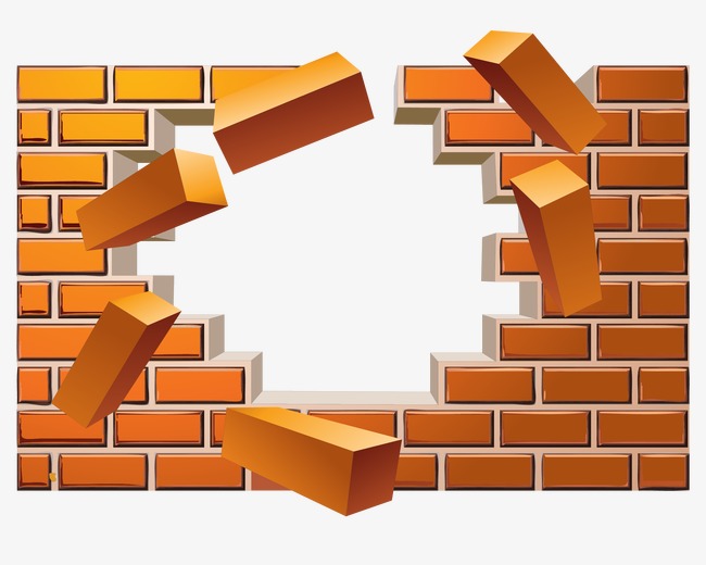 broken brick wall png ❤ lik