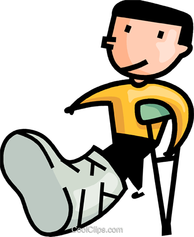 Broken Leg Png - Boy With A Broken Leg Royalty Free Vector Clip Art Illustration, Transparent background PNG HD thumbnail
