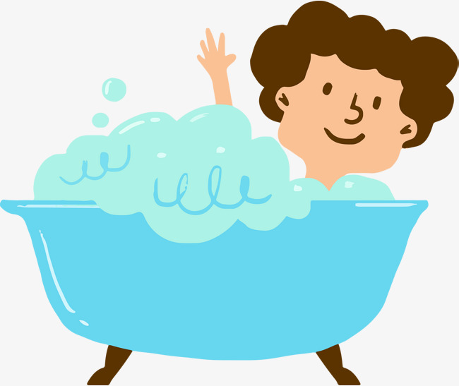 Cute Cartoon Bubble Bath Vector, Cartoon, Hand Painted, Bath Bubble Png And Vector - Bubble Bath, Transparent background PNG HD thumbnail
