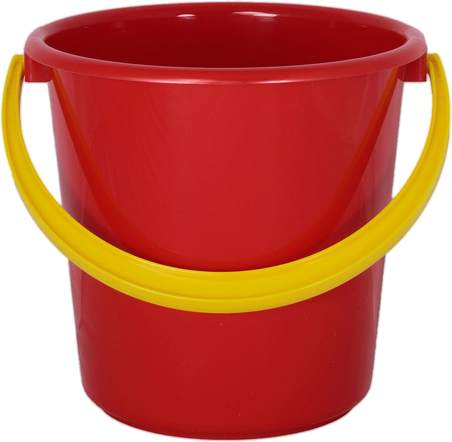 Plastic yellow bucket PNG ima
