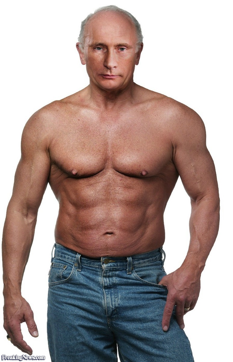 Funny Vladimir Putinu0027S Buff Body - Buff Man, Transparent background PNG HD thumbnail