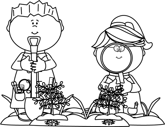 Black And White Kids Looking For Bugs - Bugs Black And White, Transparent background PNG HD thumbnail