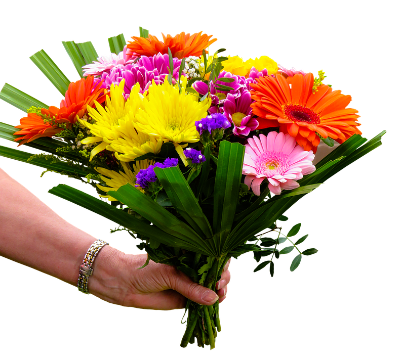 Kwiaty, Bukiet, Przełęcz, Odosobniony, Powitanie - Bukiet Kwiatow, Transparent background PNG HD thumbnail