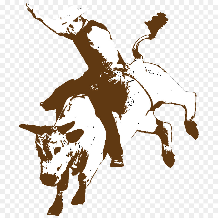 Rodeo Cowboy Bucking Bull Bull Riding   Rodeo - Bull Riding, Transparent background PNG HD thumbnail